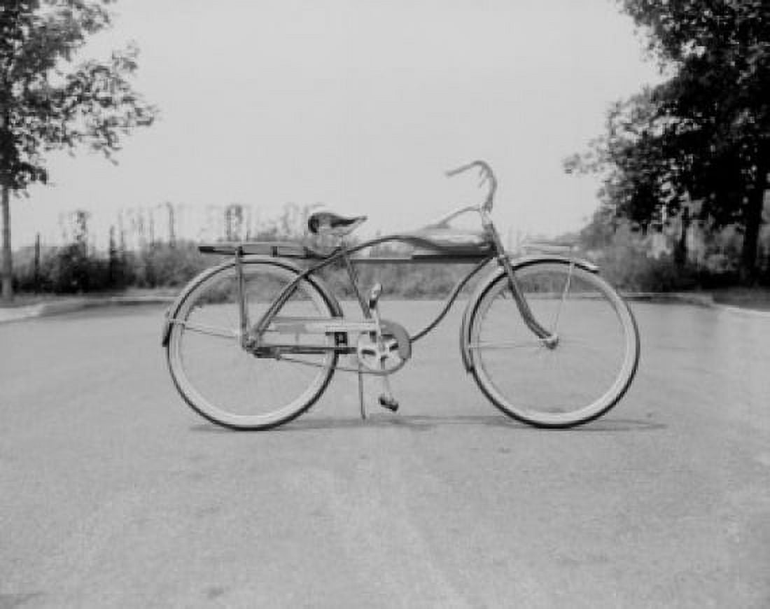 Close up of bicycle on street Canvas Art - (24 x 36)