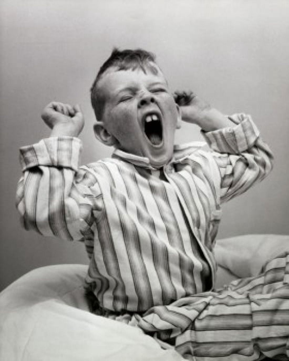 Close-up of boy yawning Canvas Art - (24 x 36)