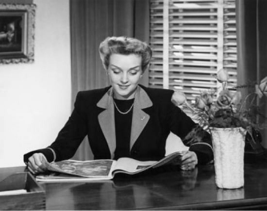 Close-up of businesswoman reading magazine Canvas Art - (24 x 36)