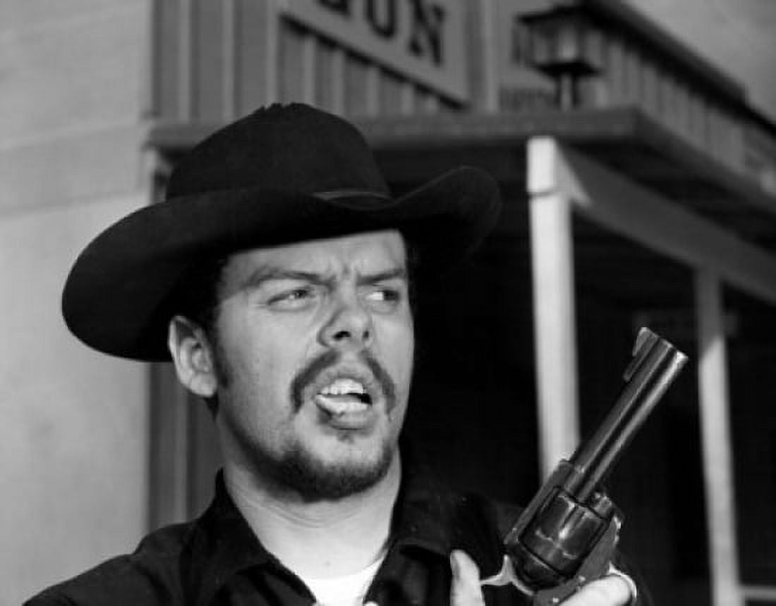 Close-up of cowboy holding handgun Canvas Art - (18 x 24)