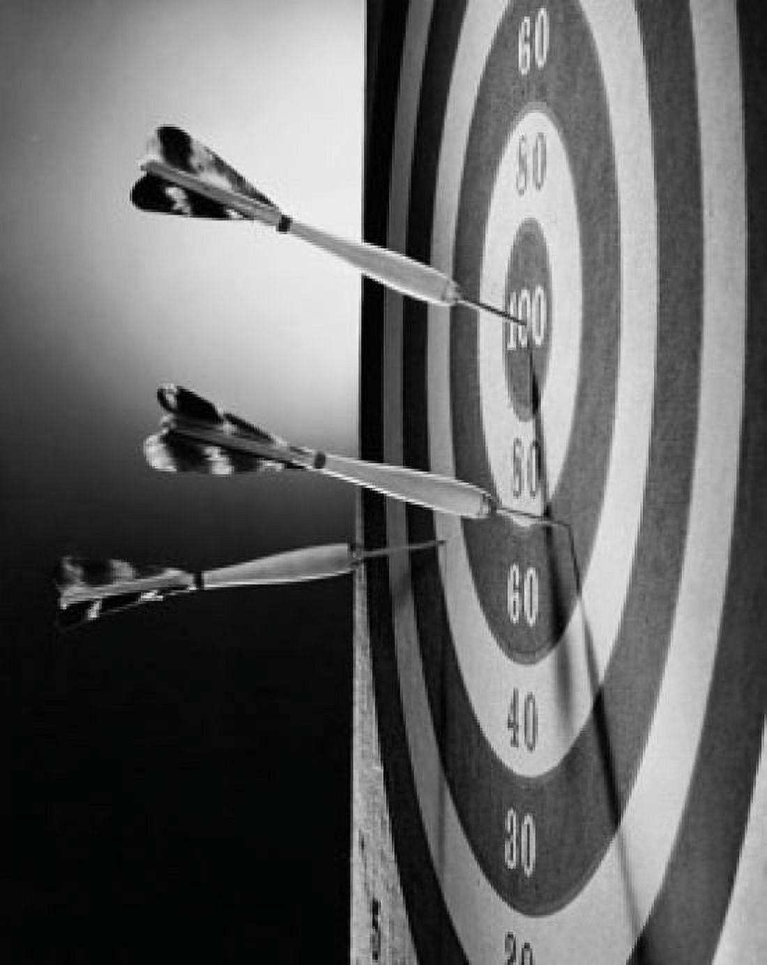 Close-up of darts on a dartboard Canvas Art - (18 x 24)