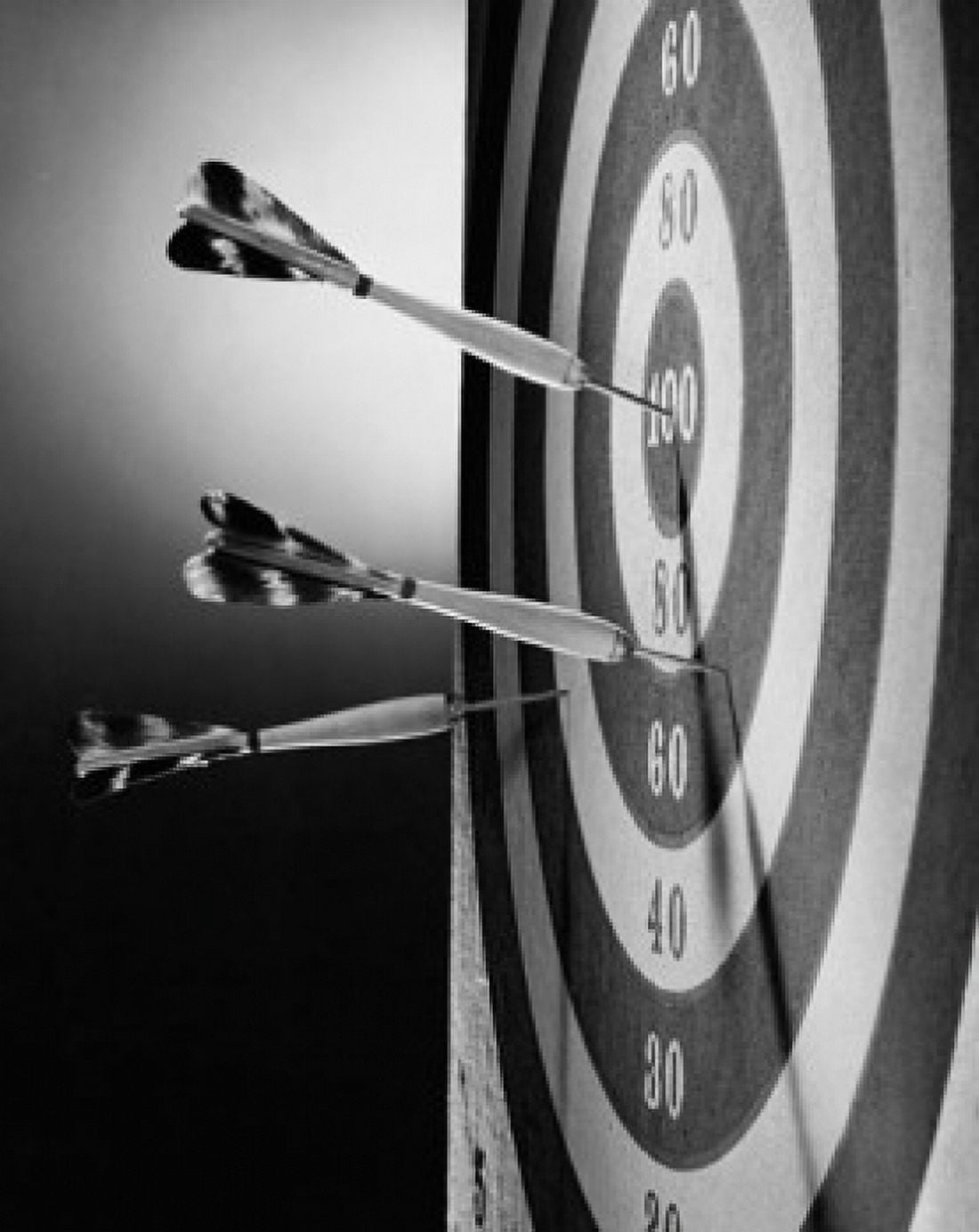 Close-up of darts on a dartboard Canvas Art - (24 x 36)