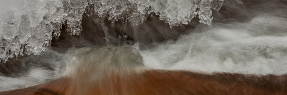 Close-up of icicles on sandstone Moab Utah USA Canvas Art - Panoramic Images (12 x 36)