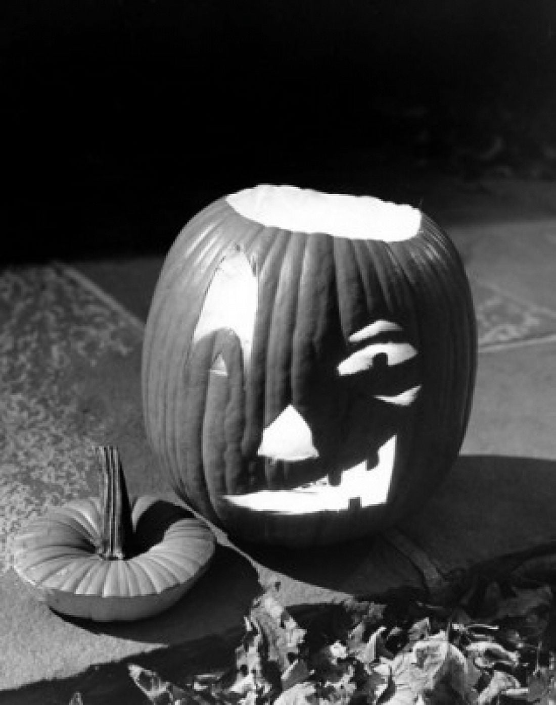 Close-up of illuminated jack o lantern Canvas Art - (24 x 36)