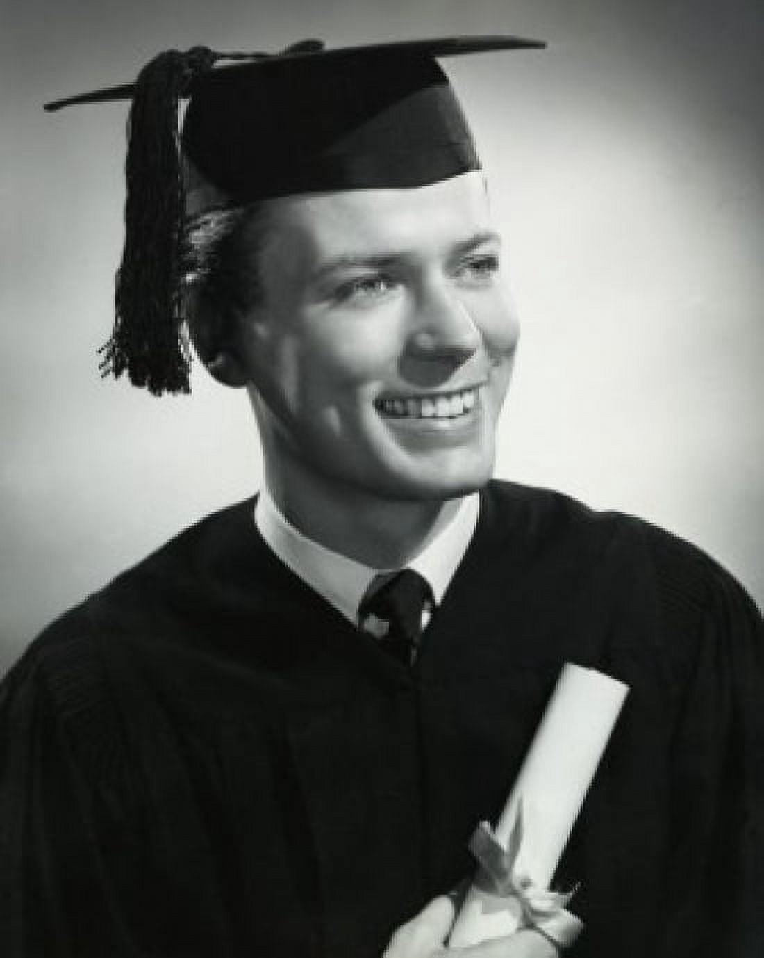 Close-up of male graduate holding diploma Canvas Art - (24 x 36)