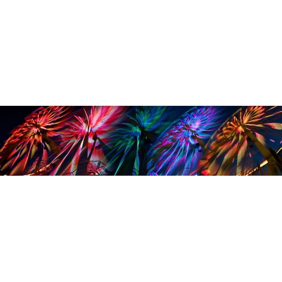 Close-up of paper windmills Poster Print (36 x 12)