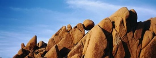Close-up of rocks Mojave Desert Joshua Tree National Monument California USA Canvas Art - Panoramic Images (30 x 12)