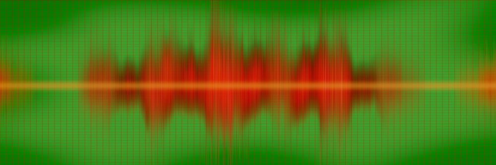 Close-up of sound waves Canvas Art - Panoramic Images (36 x 12)
