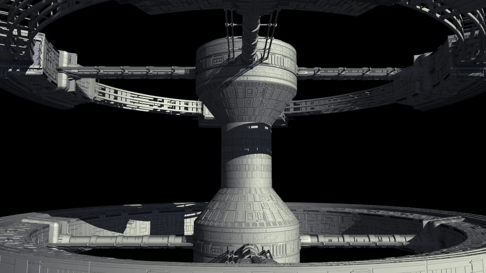 Close-up of space station from 2001 A Space Odyssey Canvas Art - Rhys TaylorStocktrek Images (38 x 22)