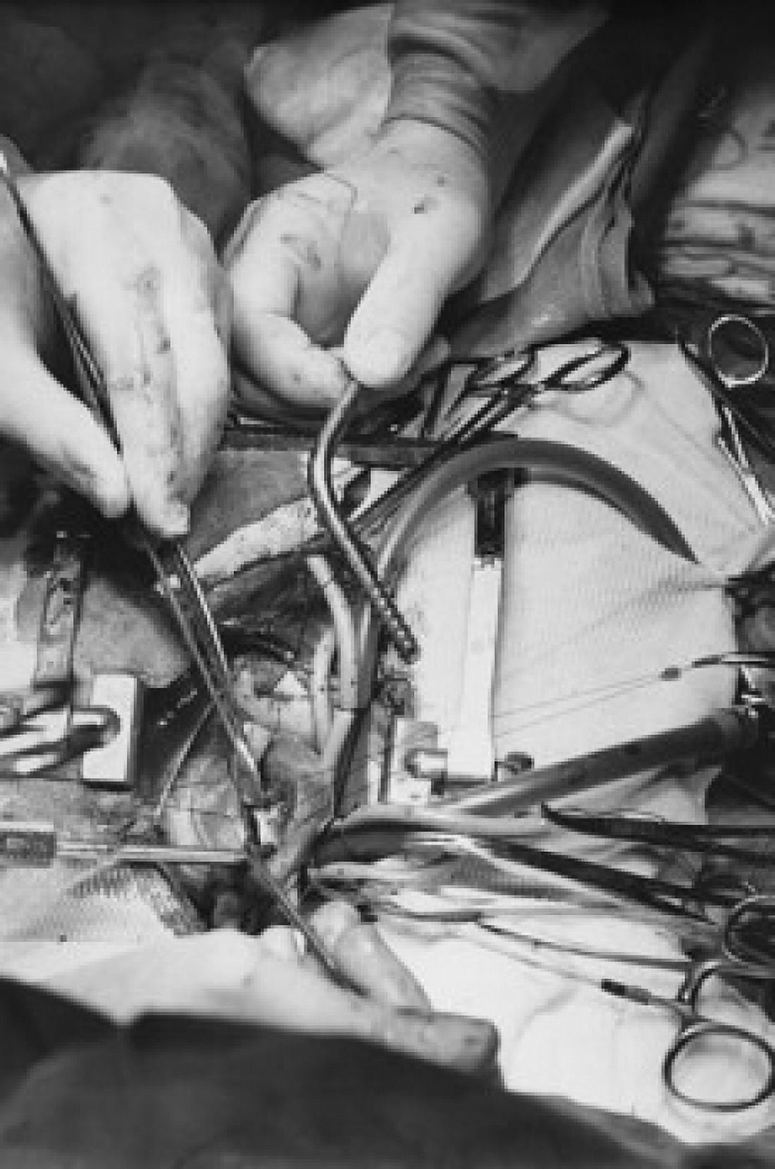 Close-up of surgeons performing open-heart surgery Canvas Art - (18 x 24)