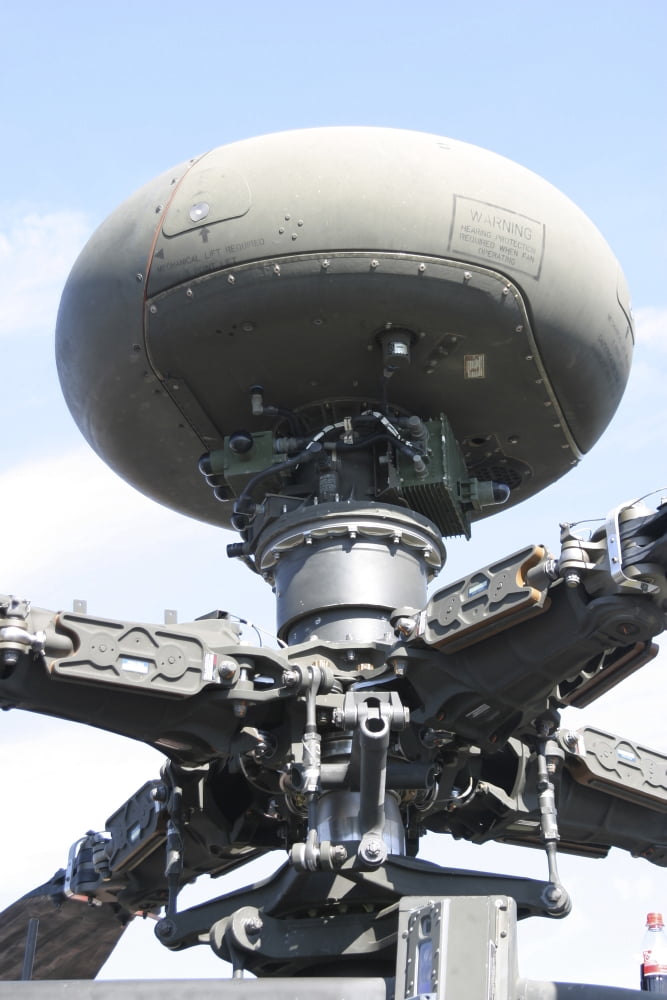 Close-up of the AH-64 Apache ANAPG-78 Longbow Fire Control Radar Canvas Art - Timm ZiegenthalerStocktrek Images (23 x 35)