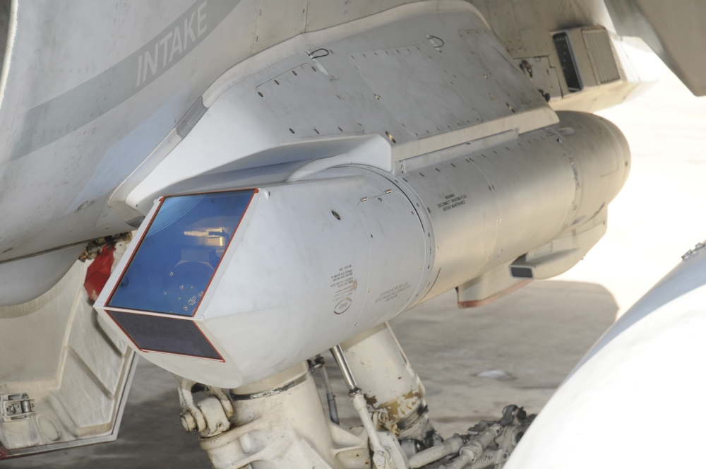 Close-up of the ANAAQ-33 Sniper targeting pod Canvas Art - Riccardo NiccoliStocktrek Images (17 x 12)