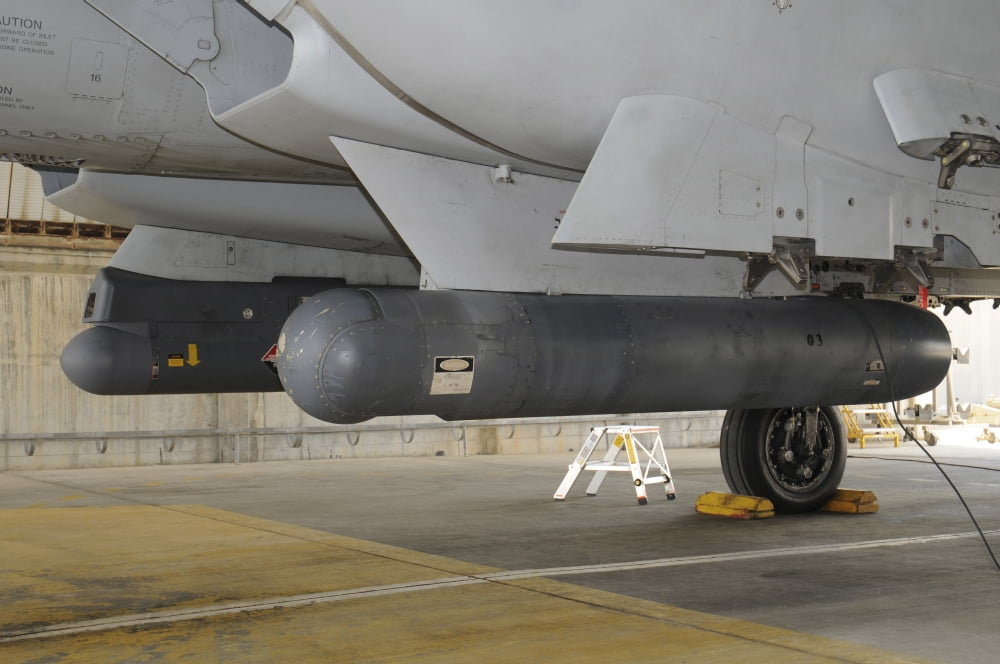 Close-up of the LANTIRN pods on an Israeli Air Force F-15I Raam Canvas Art - Riccardo NiccoliStocktrek Images (17 x 12)