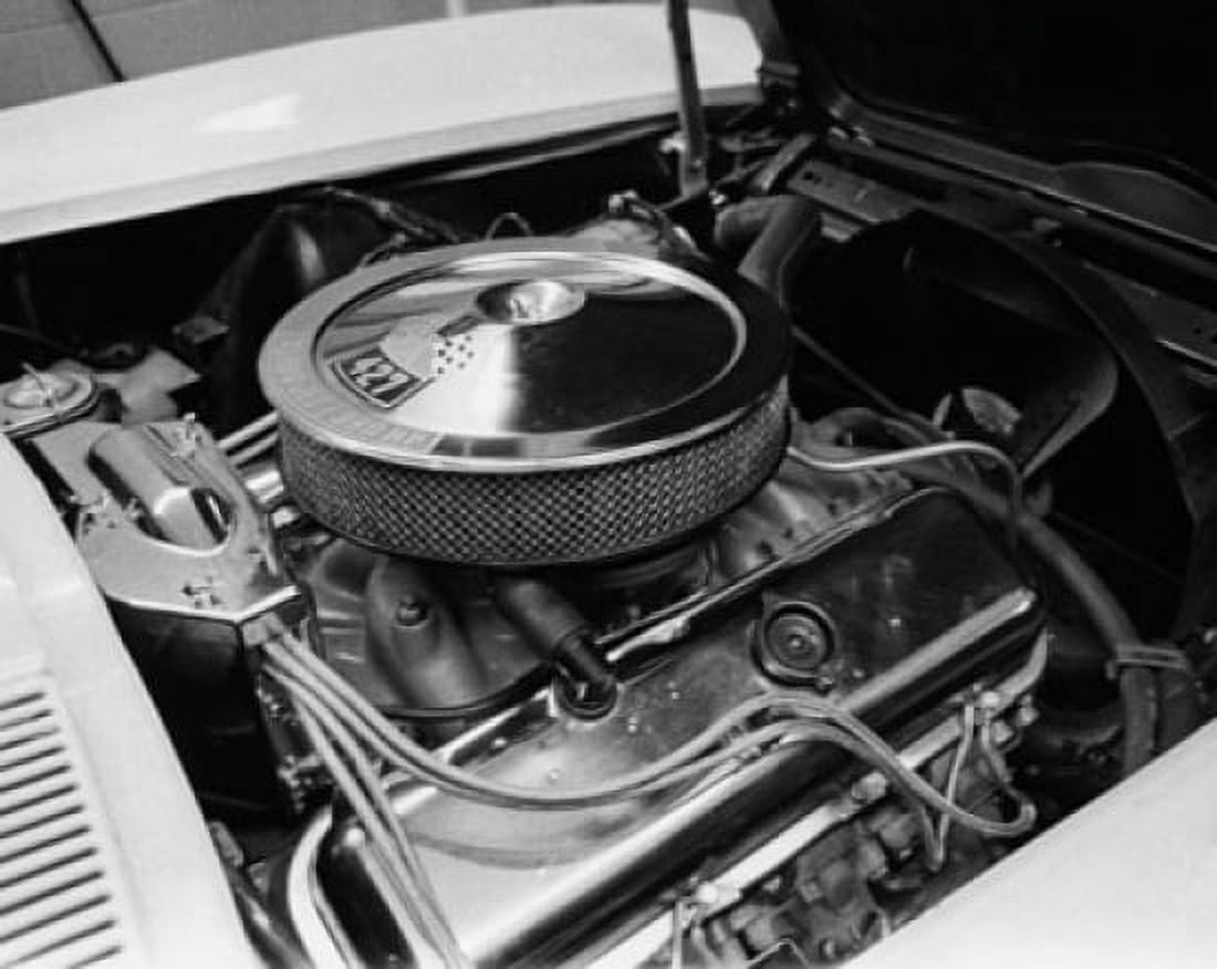 Close-up of the engine of a car Canvas Art - (18 x 24)