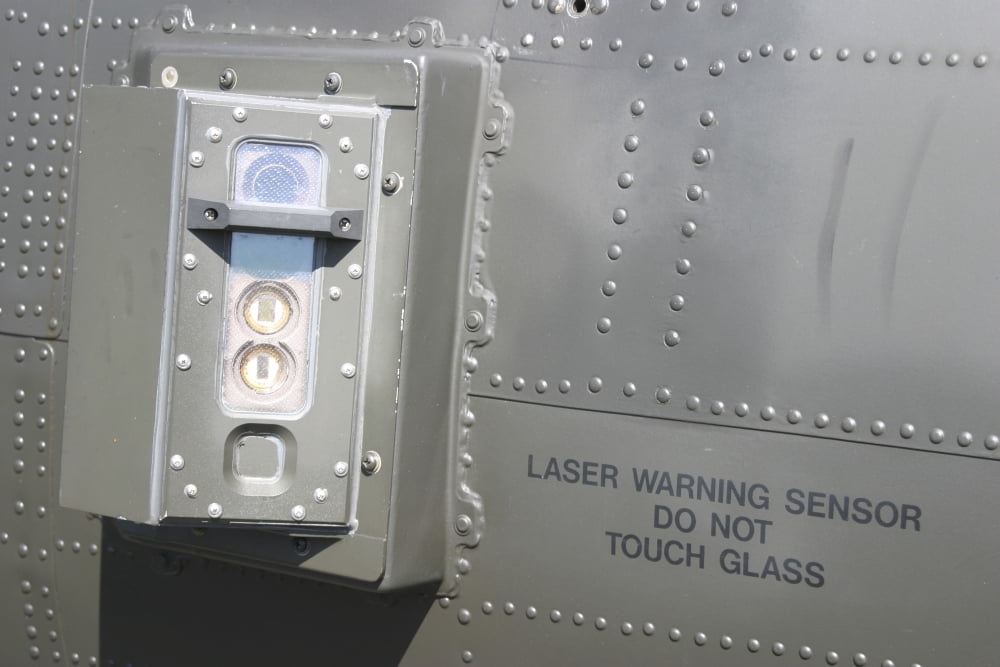 Close-up of the laser warning sensor on an AH-64D Apache Canvas Art - Timm ZiegenthalerStocktrek Images (18 x 12)