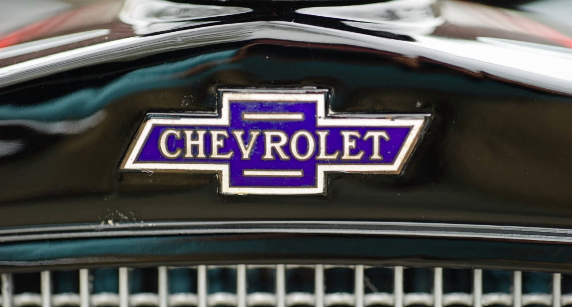 Close-up of the logo of Chevrolets car Culver City Los Angeles County California USA Canvas Art - Panoramic Images (36 x 12)