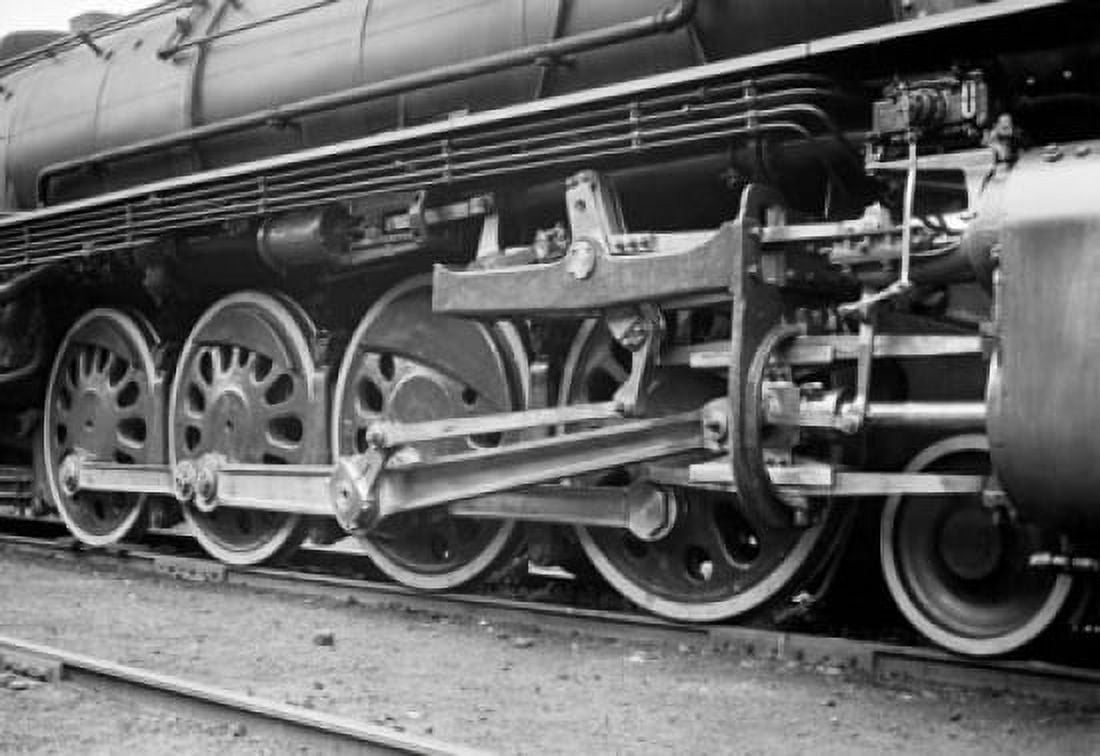 Close-up of the wheels of a steam train Canvas Art - (18 x 24)