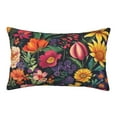 Closeup of tropical plants in Waist pillow case Decorative large