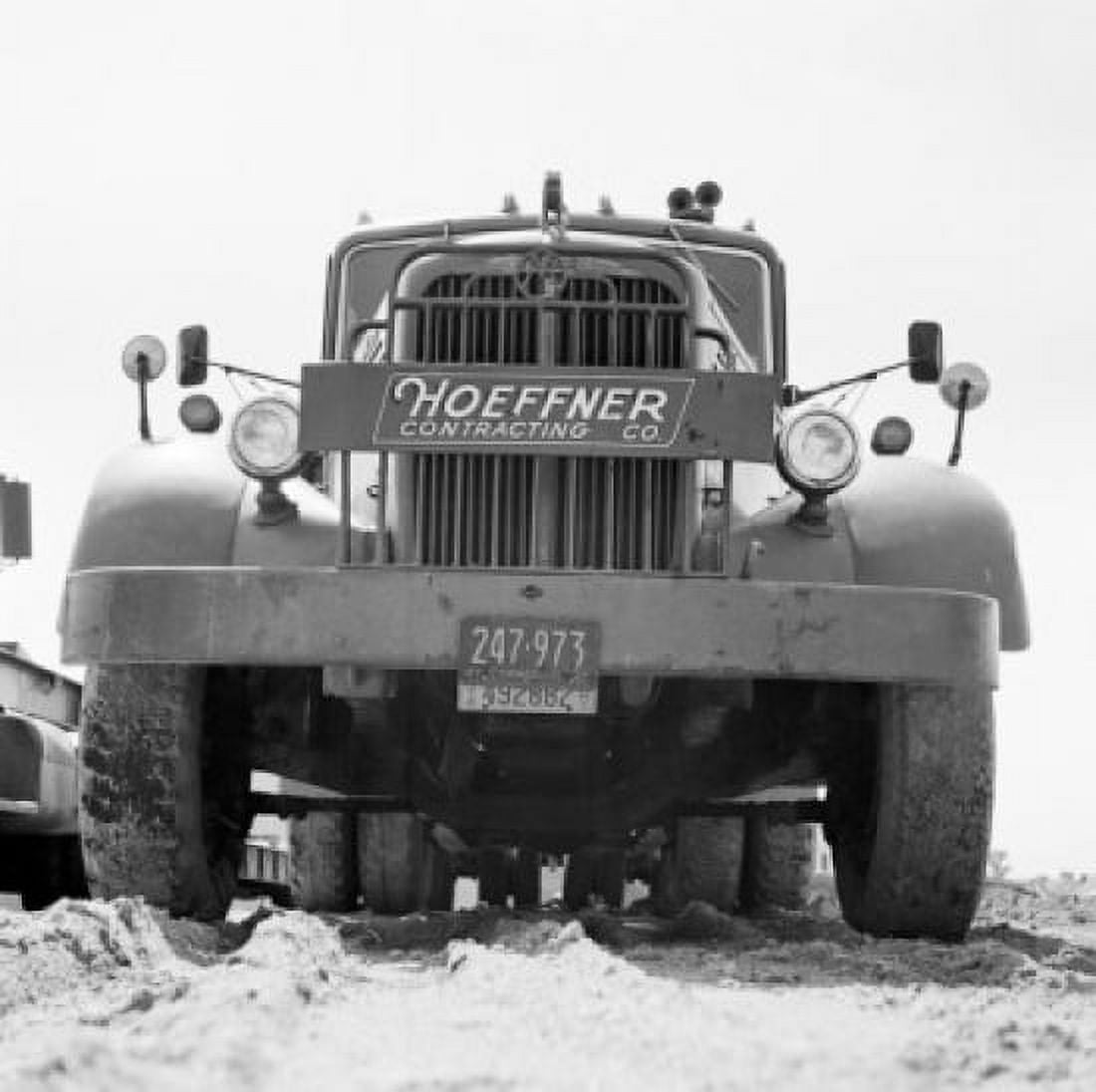 Close up of truck on construction site Canvas Art - (18 x 24)