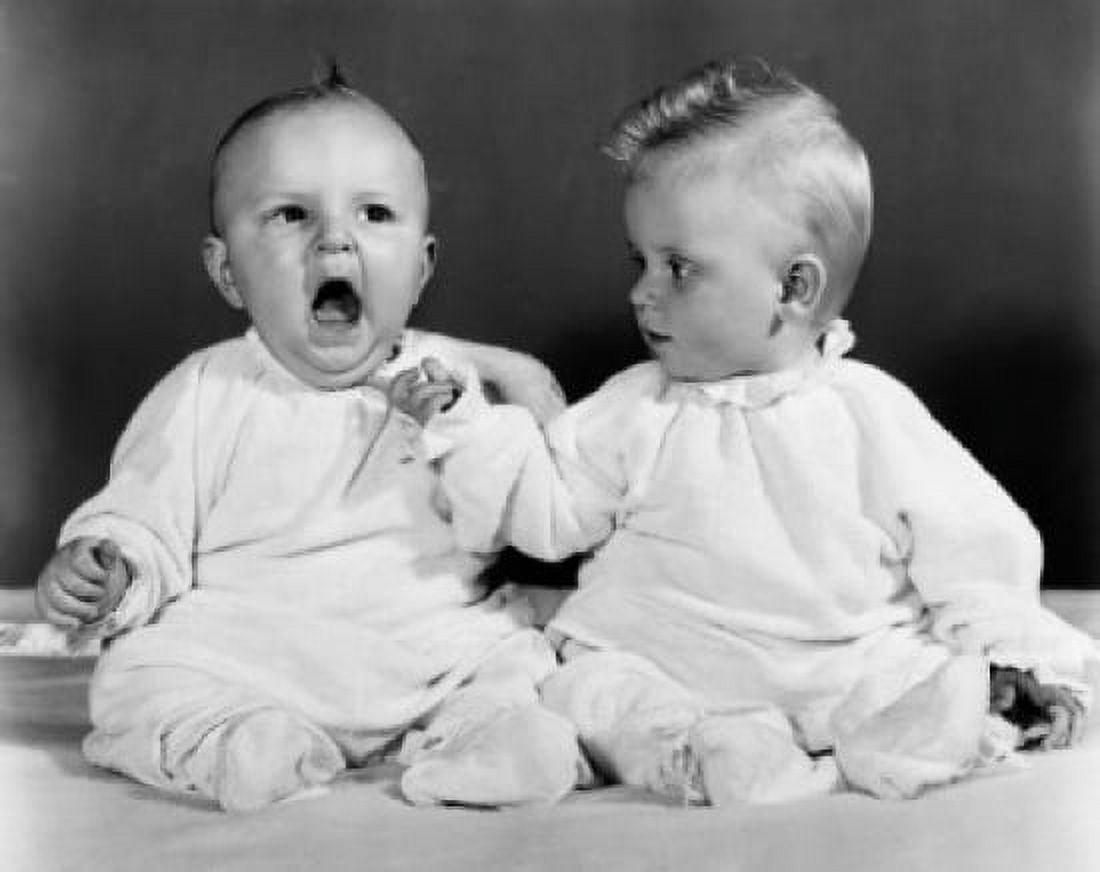 Close-up of two babies sitting together Canvas Art - (18 x 24)