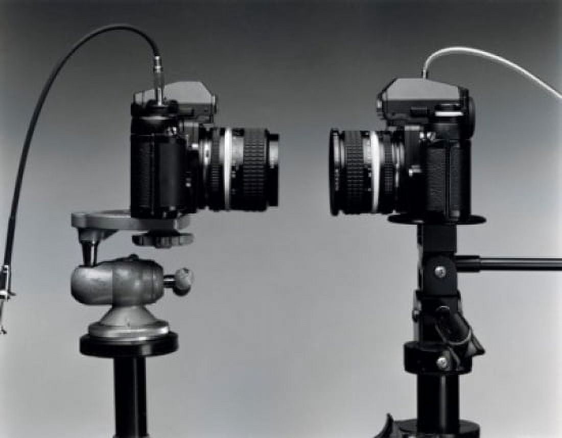 Close-up of two cameras Canvas Art - (18 x 24)