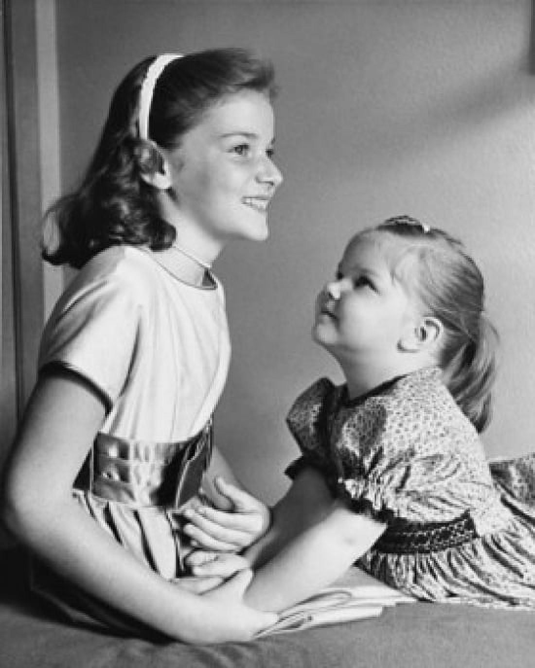 Close-up of two girls smiling Canvas Art - (24 x 36)