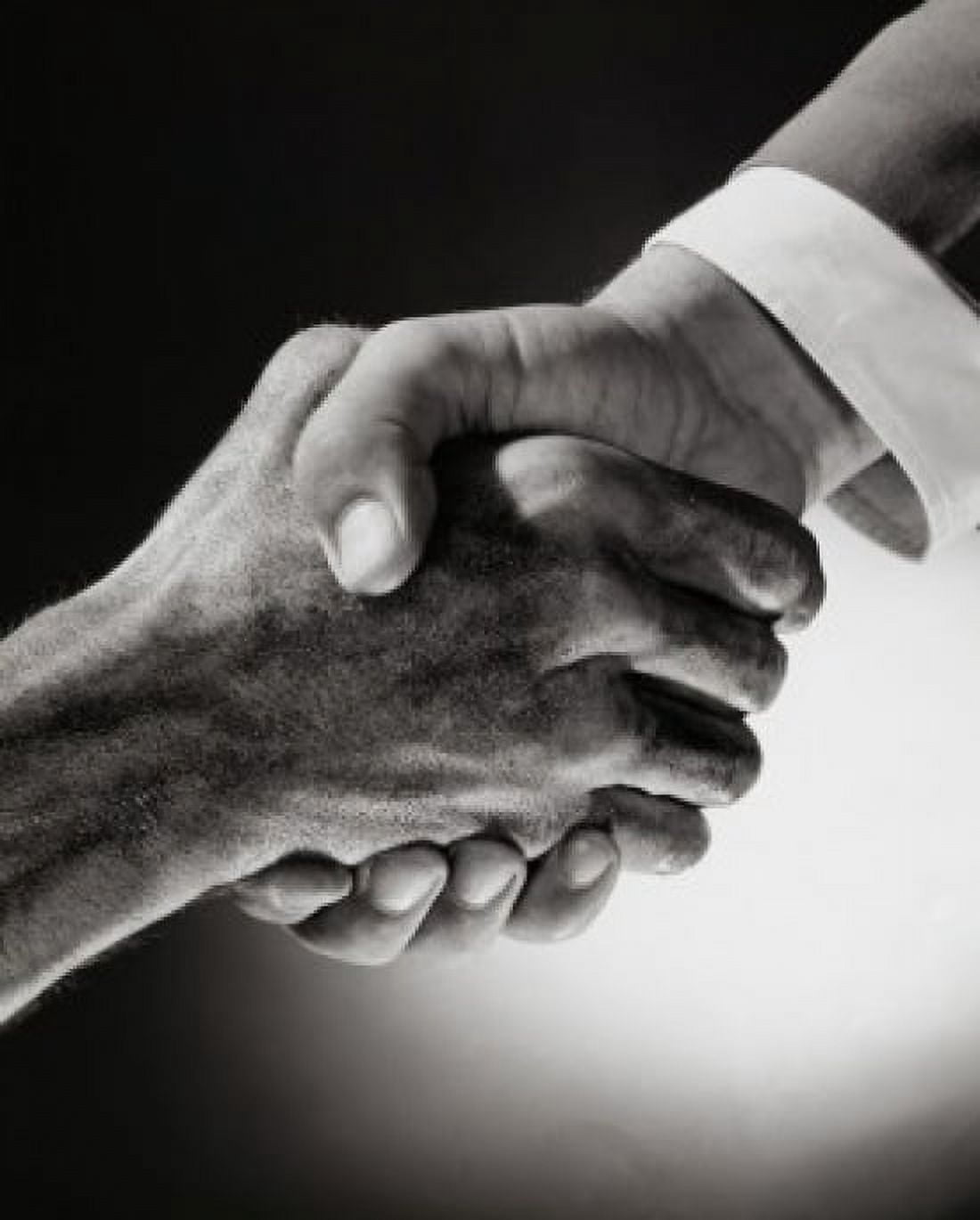 Close-up of two people shaking hands Canvas Art - (24 x 36)
