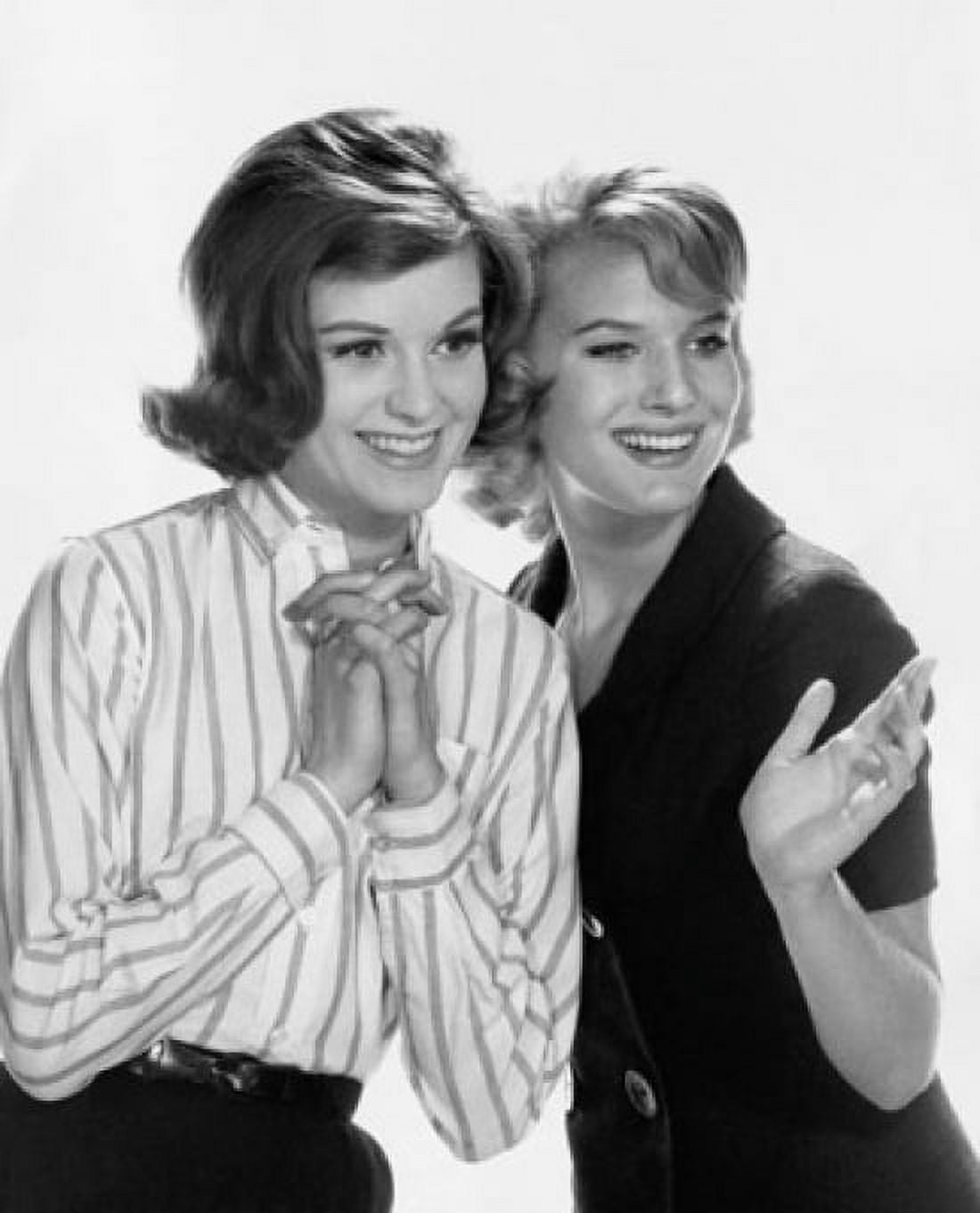 Close-up of two young women smiling Canvas Art - (18 x 24)