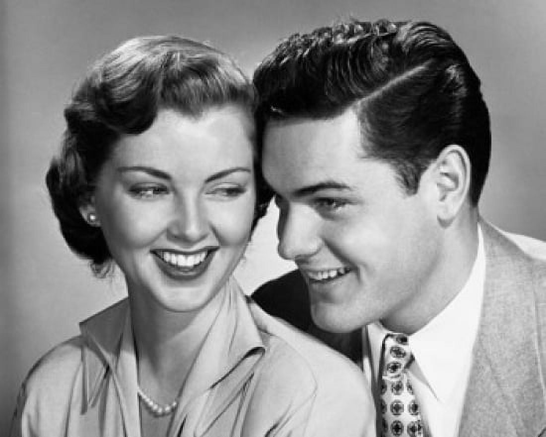 Close-up of young couple smiling Canvas Art - (18 x 24)