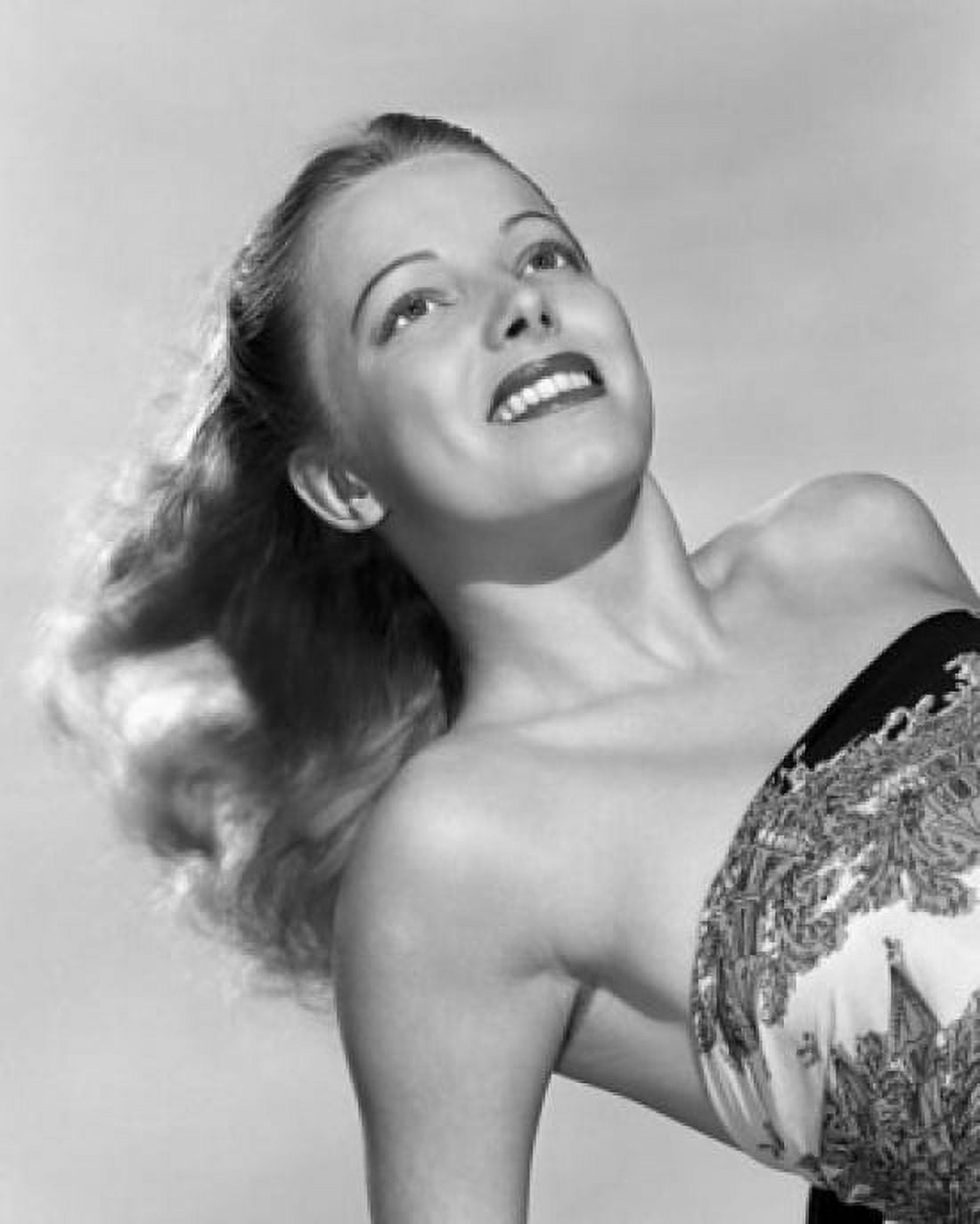 Close-up of young woman looking up studio shot Canvas Art - (24 x 36)