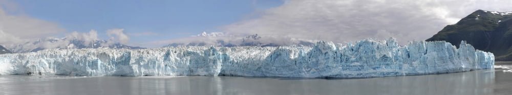 Close-up view of Hubbard Glacier Canvas Art - Robert GendlerStocktrek Images (32 x 6)