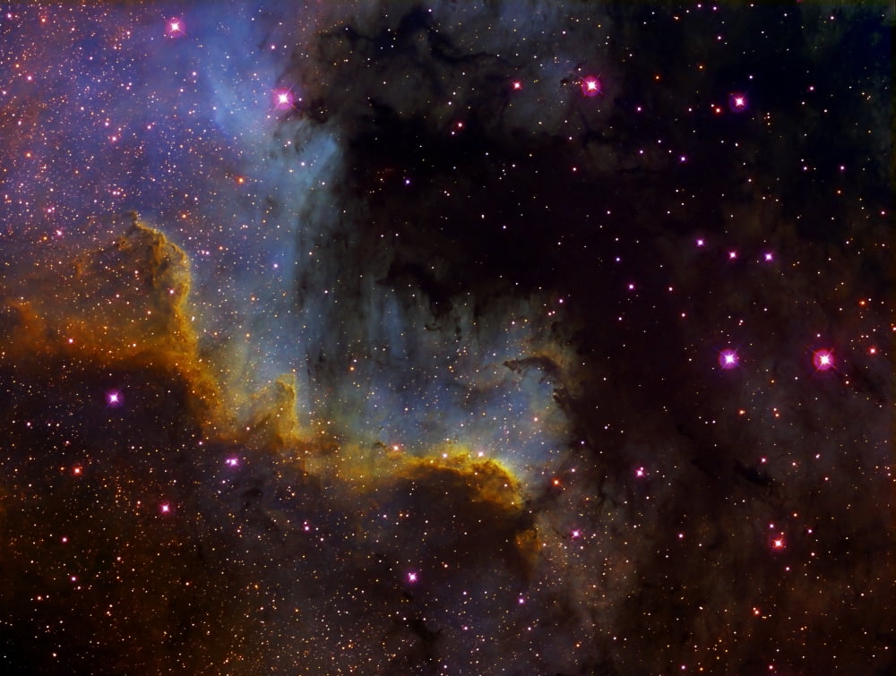Close-up view of North America nebula Canvas Art - Filipe AlvesStocktrek Images (33 x 25)