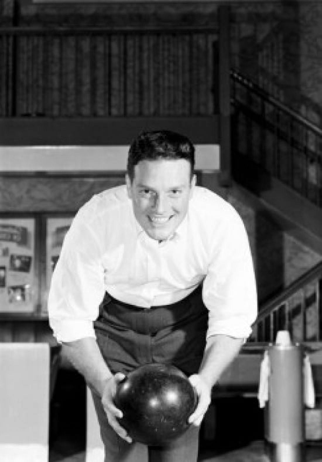 Close-up view of man bowling Canvas Art - (24 x 36)