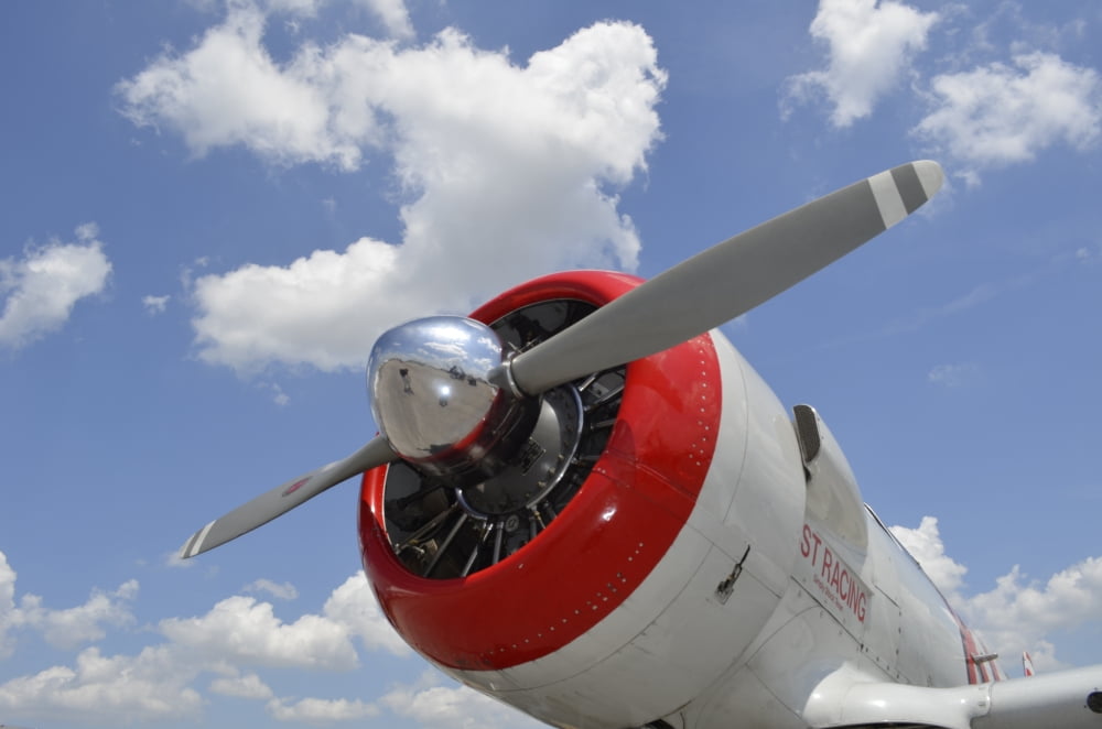 Close-up view of the propeller on a AT-6 Texan warbird Canvas Art - Stocktrek Images (35 x 23)