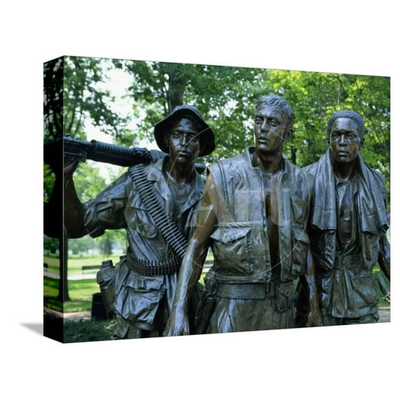 CloseUp of Statues on the Vietnam Veterans Memorial in Washington DC, USA, Stretched Canvas Wall Art by Hodson Jonathan Sold by Art.Com