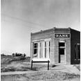 thumbnail image 1 of Closed Bank 1936. Na Closed Kansas Bank In Rural America. Photograph By Arthur Rothstien 1936. Print by, 1 of 2