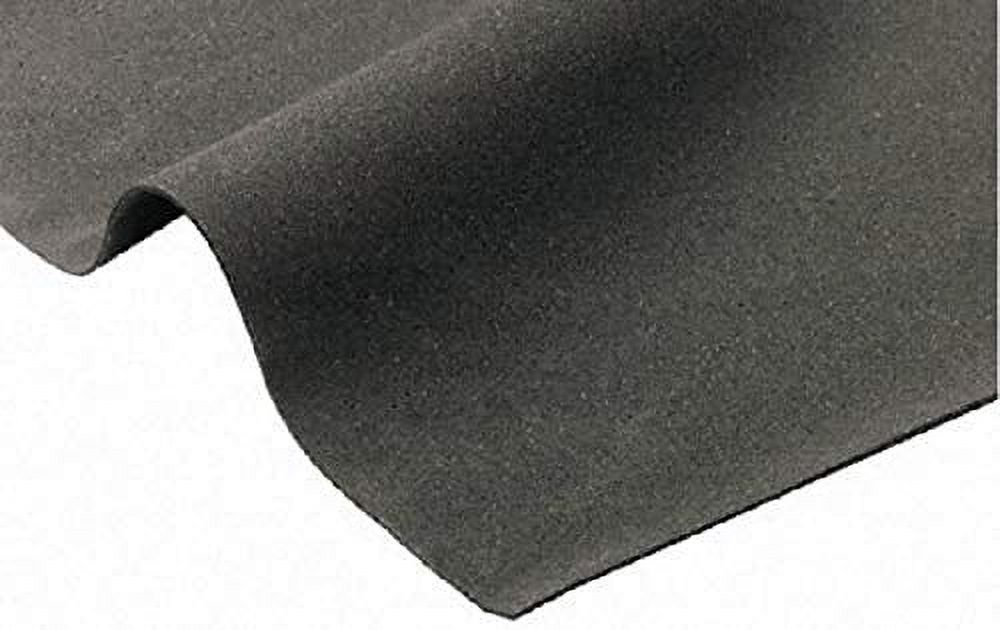 XFasten Neoprene Sponge Foam Rubber Sheet Roll, Black, 1/4