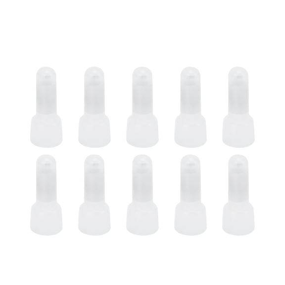 Closed End 1000Pcs Closed End Terminal, Clear Nylon Crimp Cap Wire Cable Connector Kits, CE1 CE2 CE5, AWG 22-10, 0.5-6mm, For Soft And Hard Wire