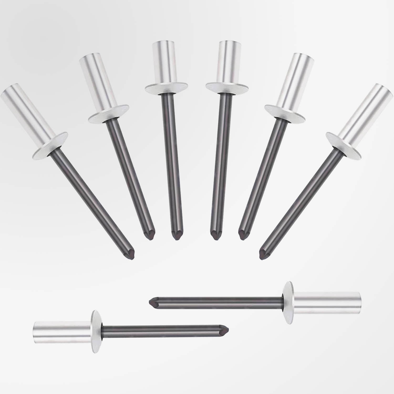 Closed End Aluminum Blind Rivets with Steel Mandrel, Pop Rivets Dome ...