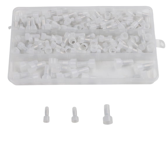 Closed End Crimp Connectors 120 580 Pcs Insulated Wire Caps for CE1 CE2 CE5 Terminals Aluminum Conductor Nylon Protection for Car Stereo Security Devices 22-10 AWG