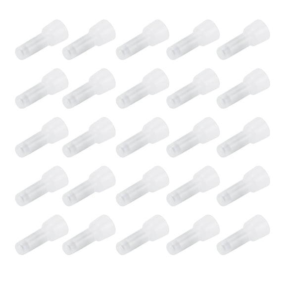 Closed End Terminal 1000Pcs Closed End Terminal, Clear Nylon Crimp Cap Wire Cable Connector Kits, CE1 CE2 CE5, AWG 22-10, 0.5-6mm, For Soft And Hard Wire