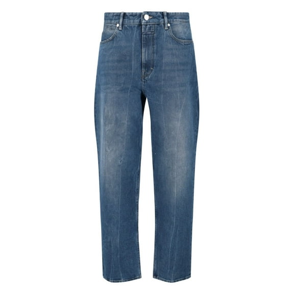 Closed High-Waisted Straight-Leg Denim Jeans With Worn-In Finish (Men's)