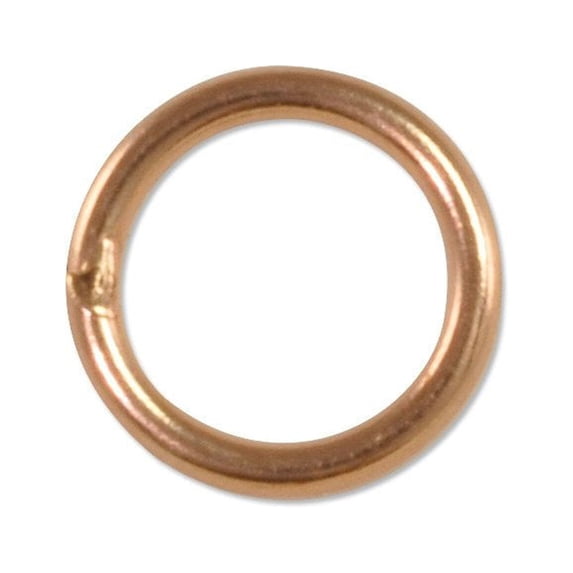 Closed Jump Ring 5mm Rose Gold Filled (Package of 1)