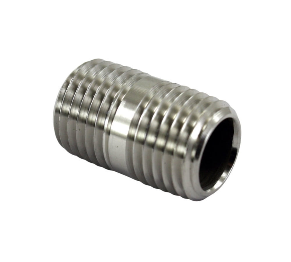 ChillWaves 304 Stainless Steel Pipe Couplings - 1/2" NPT Female X Female Thread Adapters 6-Pack