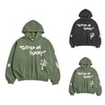 thumbnail image 1 of Closed On Sunny Hoodies for Women Long Sleeve Lightweight Letter Graphic Hooded Sweatshirt Pullover Tops, 1 of 4