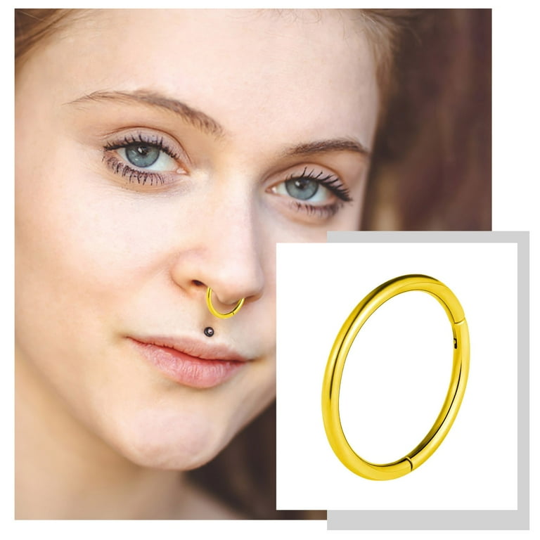 Seamless gold nose ring deals