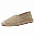 thumbnail image 1 of Closed Toe Canvas Slip on Flat Espadrilles Loafers for Men and Women, 1 of 2