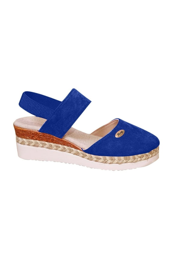 Closed Toe Platform Wedge Sandal for Women Heel Casual, Dressy Sandals, Comfortable Anti Slip Summer Shoes with Adjustable Buckle Ankle Strap