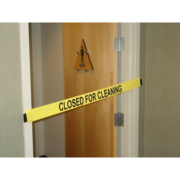 Closed for Cleaning Sign - Nylon Banner with Magnetic Ends