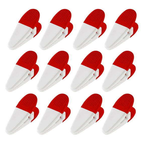 Closeout Services Corp Alligator Magnetic Metal Memo Clips - Red - Set of 12